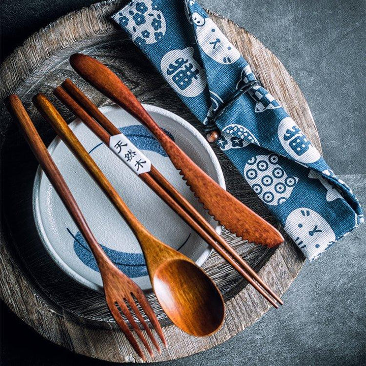 Japanese Plain Style Wooden Utensil Sets | Stornfield