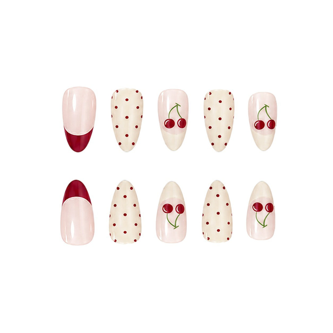 Cherry-Themed Nail Art Enhancements Stornfield