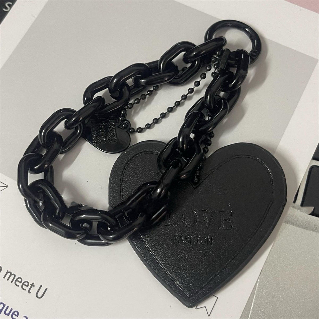 Heart-Shaped Charm Chain Keychain Stornfield