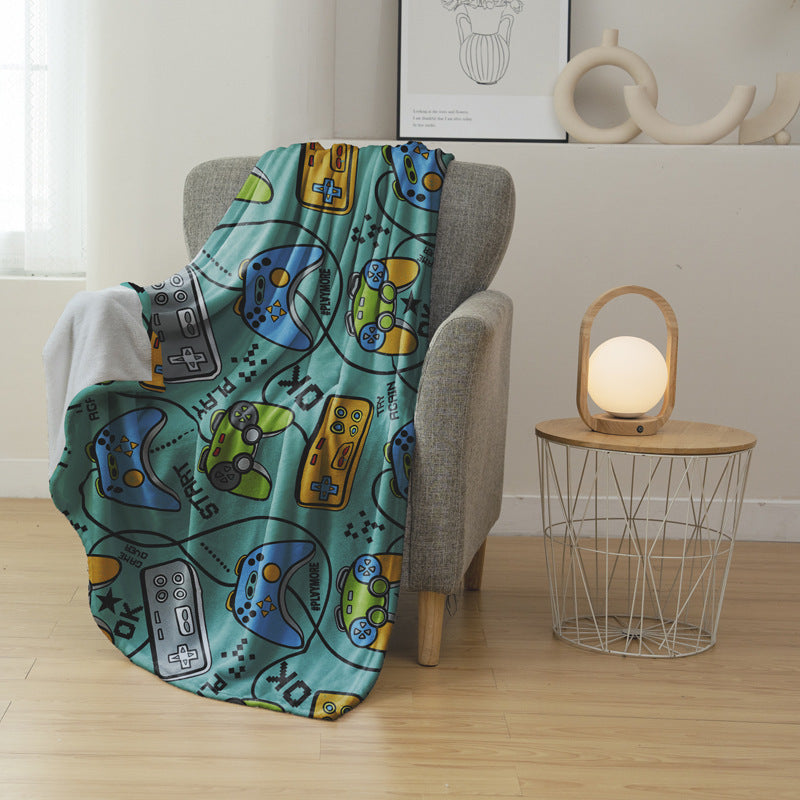 Winter-Themed Fleece Blanket