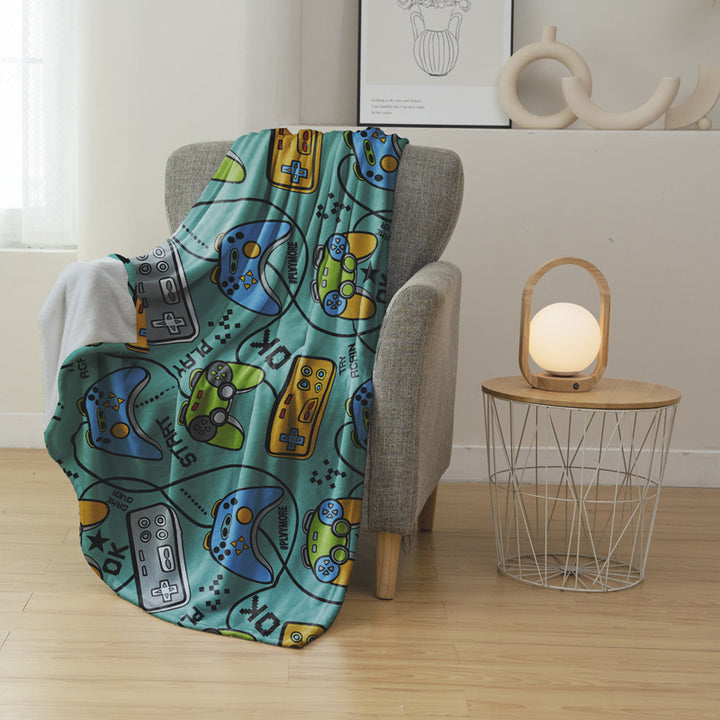 Winter-Themed Fleece Blanket
