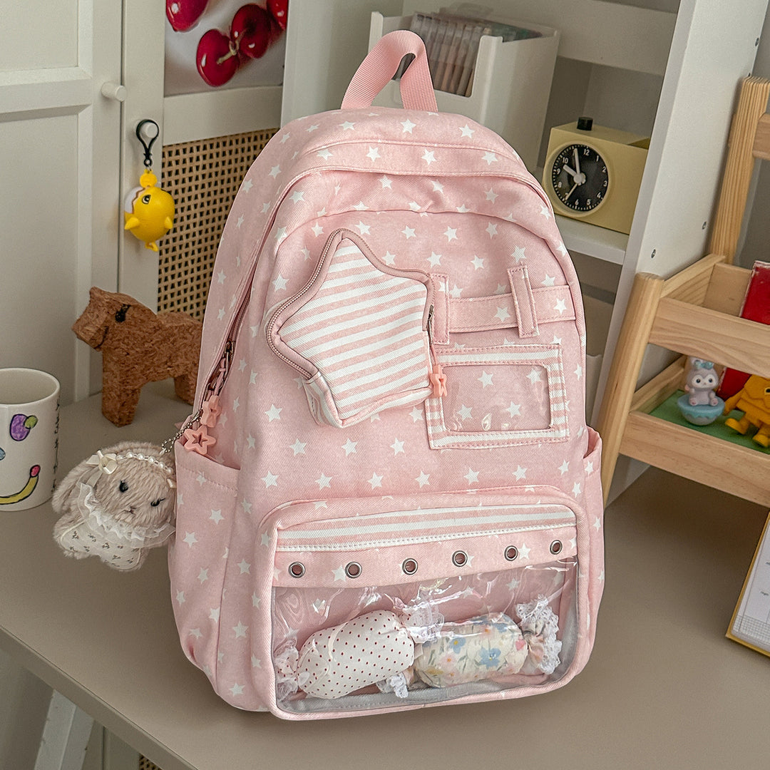 Fun Star-Embellished Casual Backpack Stornfield 1791204793
