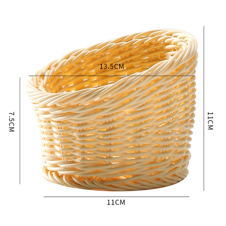 Handcrafted Natural Wicker Storage Basket Stornfield