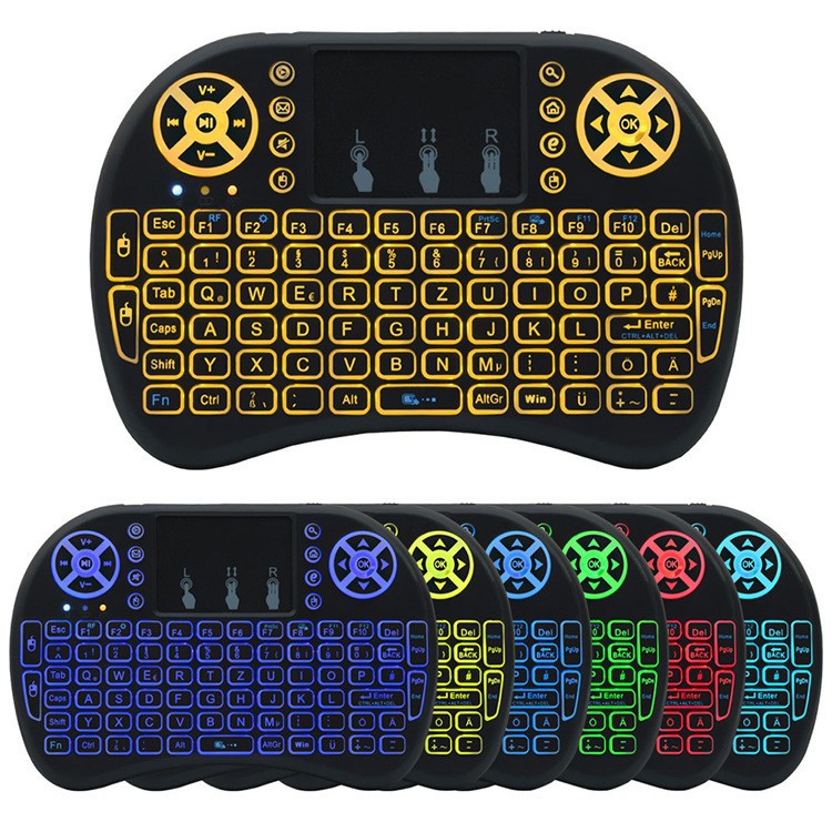 Backlit Wireless Mini Keyboard with Touchpad Stornfield