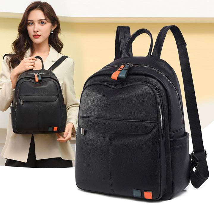 Leather Multi-Compartment Backpack Stornfield