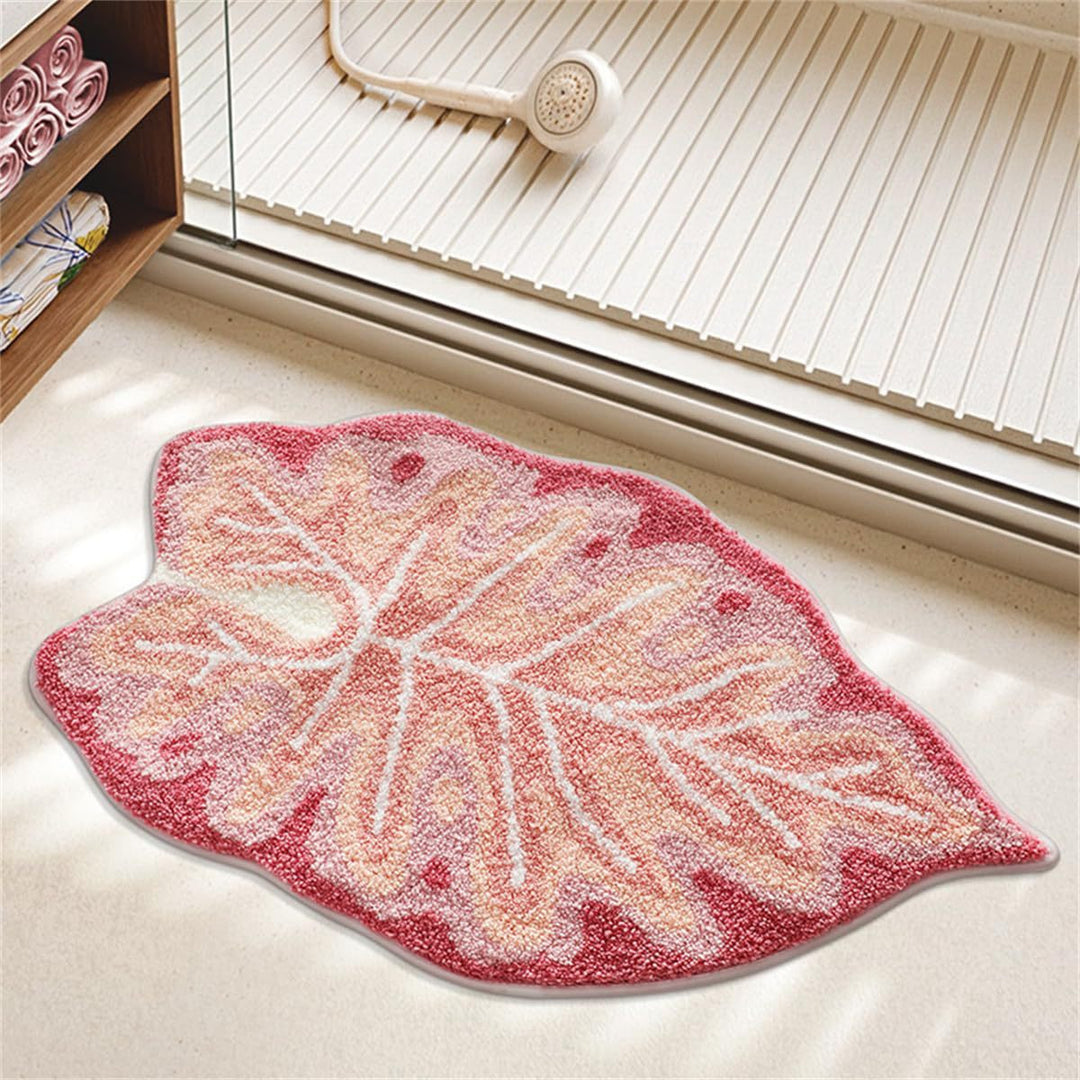 Leaf-Shaped Bathroom Mat