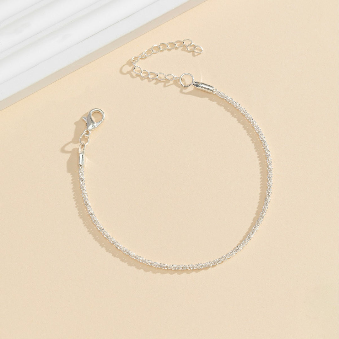 Sleek Adjustable Crystal Ankle Bracelet Stornfield
