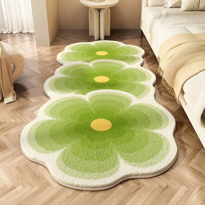 Floral Shaped Area Rug