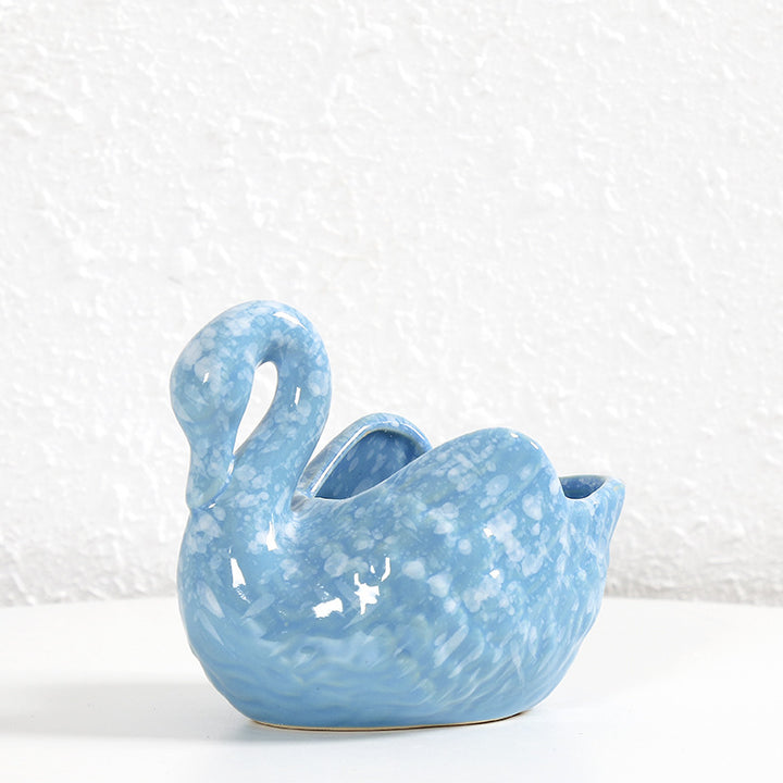 Decorative Ceramic Swan Planter Stornfeild