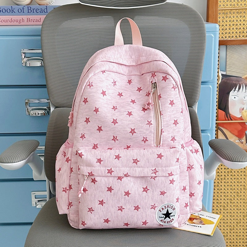 Star-Embellished Casual Backpack Stornfield