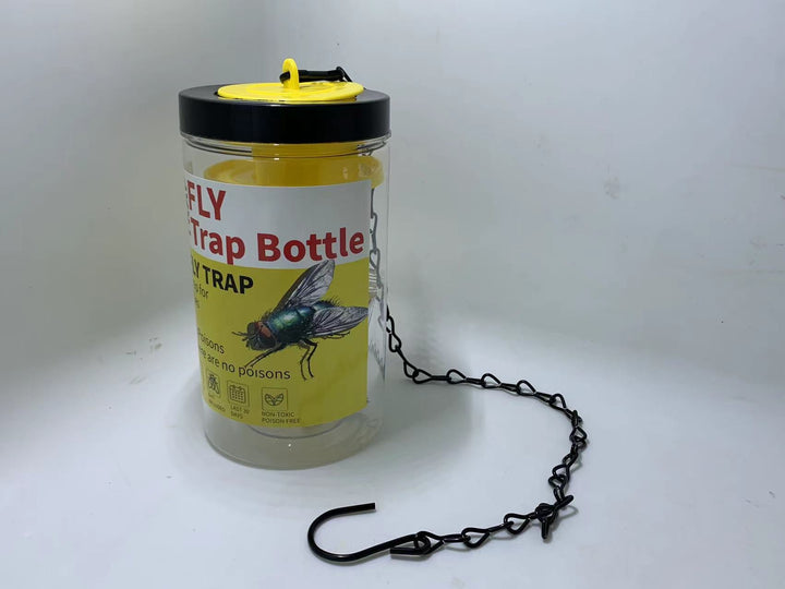 Reusable Hanging fly trap bottle with non-toxic bait dispenser Stornfield