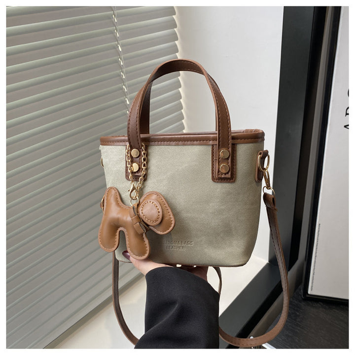 Playful Denim Mini Handheld Tote Bag Stornfield