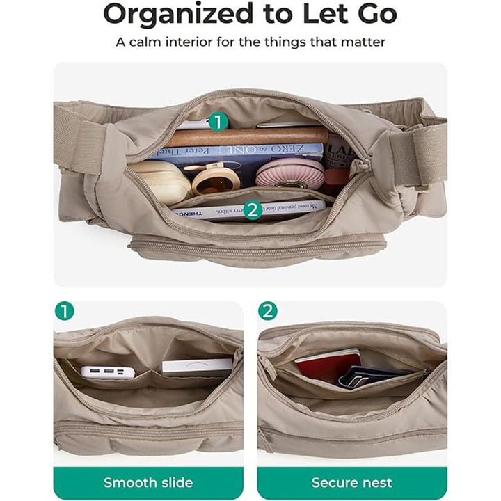Fashionable shoulder bag with structured padding Stornfield