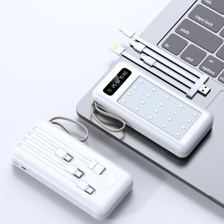 Portable power bank with multifunctional USB-C charging cable Stornfield