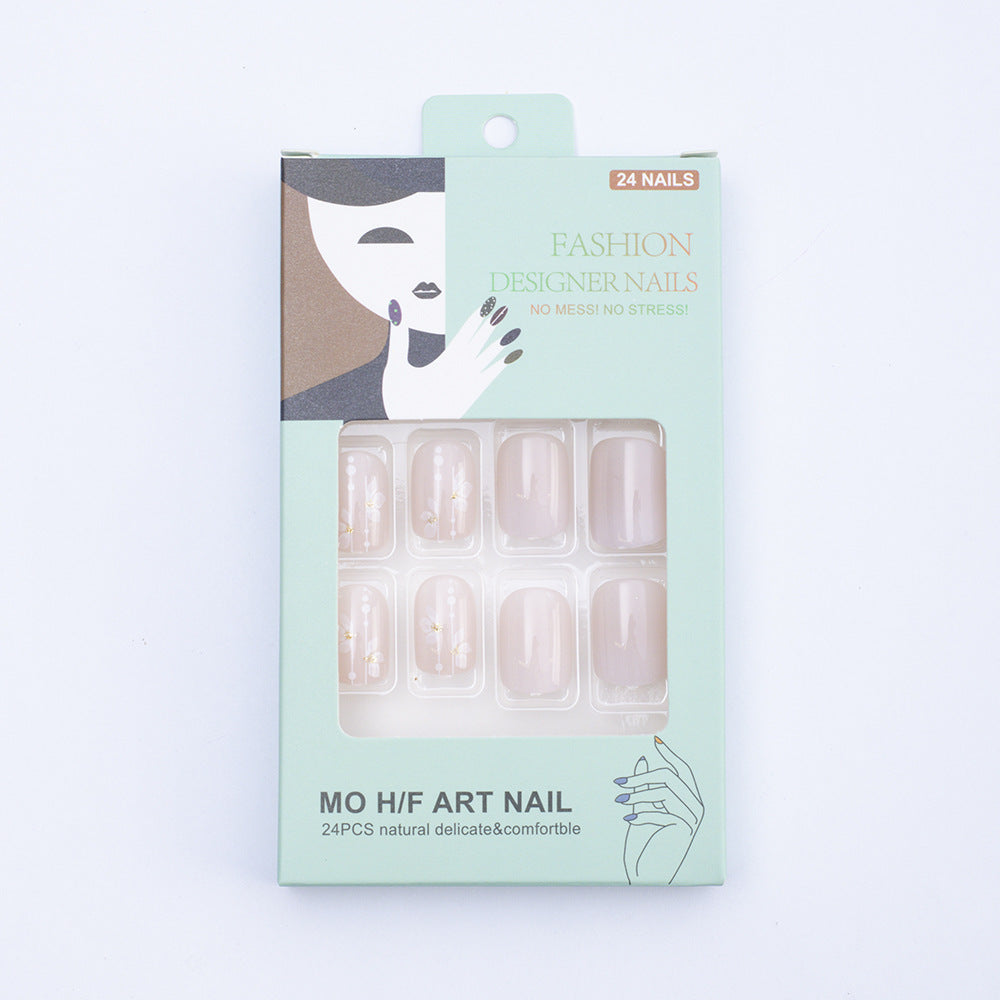 Delicate artificial nails with floral details Stornfield