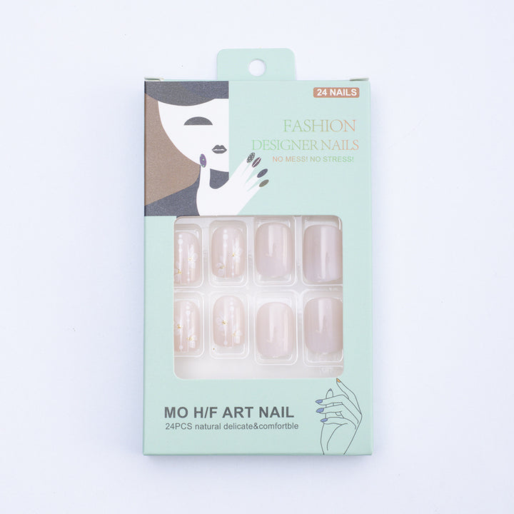Delicate artificial nails with floral details Stornfield