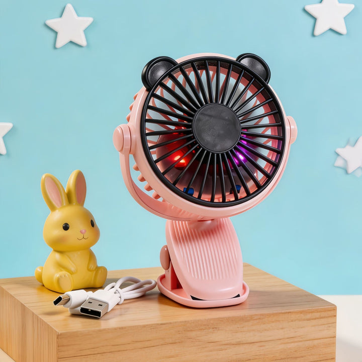 Women Portable Hand Fan with Creative Animal Ears Stornfield