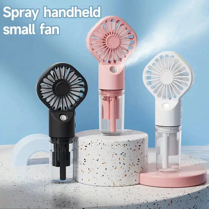 Unisex one size rechargeable handheld mister with removable clear water tank and adjustable airflow Stornfield