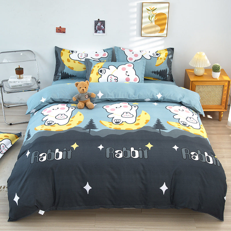 Modern Grid Pattern Comforter Set