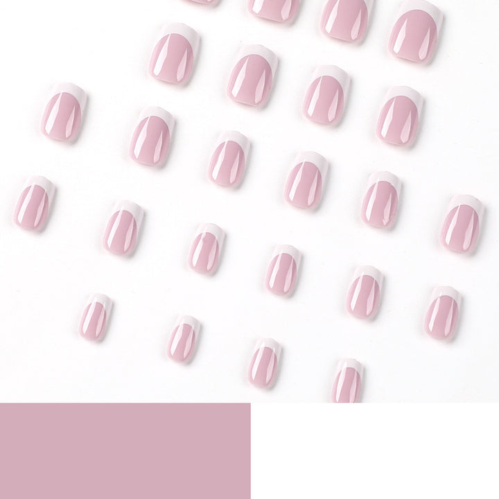 Elegant Nail Art with Shiny French Tip Capping Stornfield