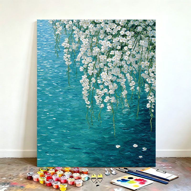 Floral-Inspired Scenic Canvas Art Print Stornfield