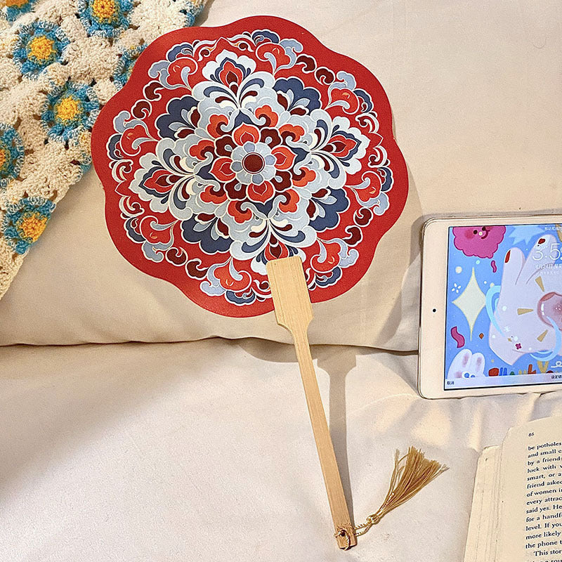 Handcrafted Fan Made of Bamboo and Paper Stornfield