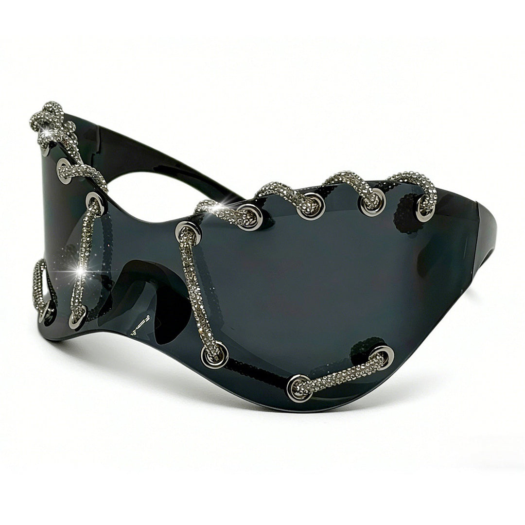 Women extravagant sunglasses with unique chain design Stornfield