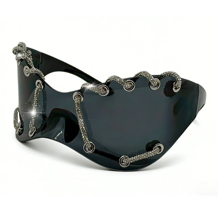 Women extravagant sunglasses with unique chain design Stornfield