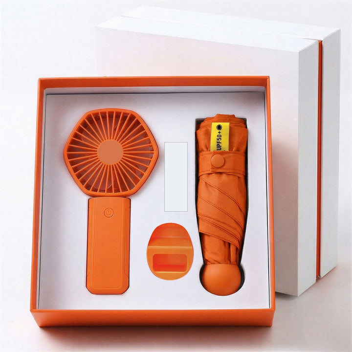 Ladies Multifunctional Set of Portable Fan and Umbrella Stornfield