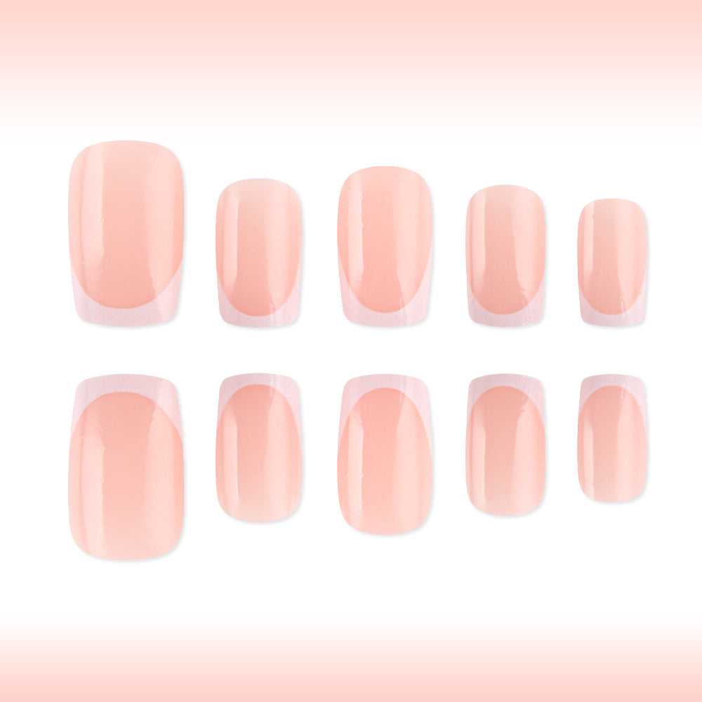 Elegant French Tip Press-On Nails Stornfield