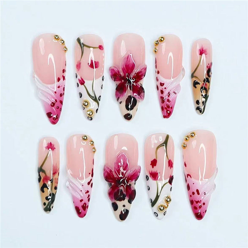 Premium Floral Acrylic Nail Art Set Stornfield