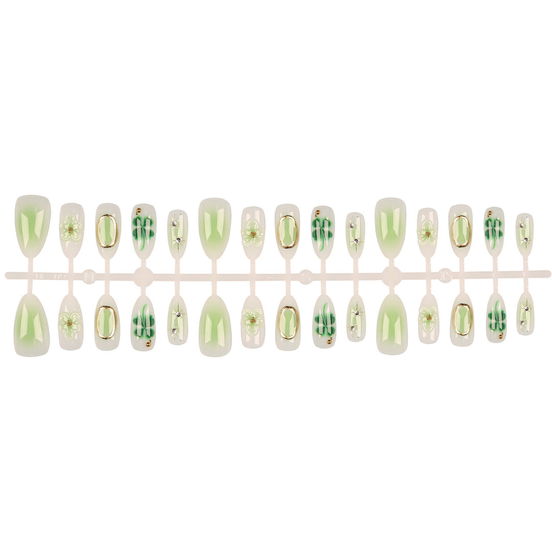 Elegantly Designed Floral Press-On Nail Set