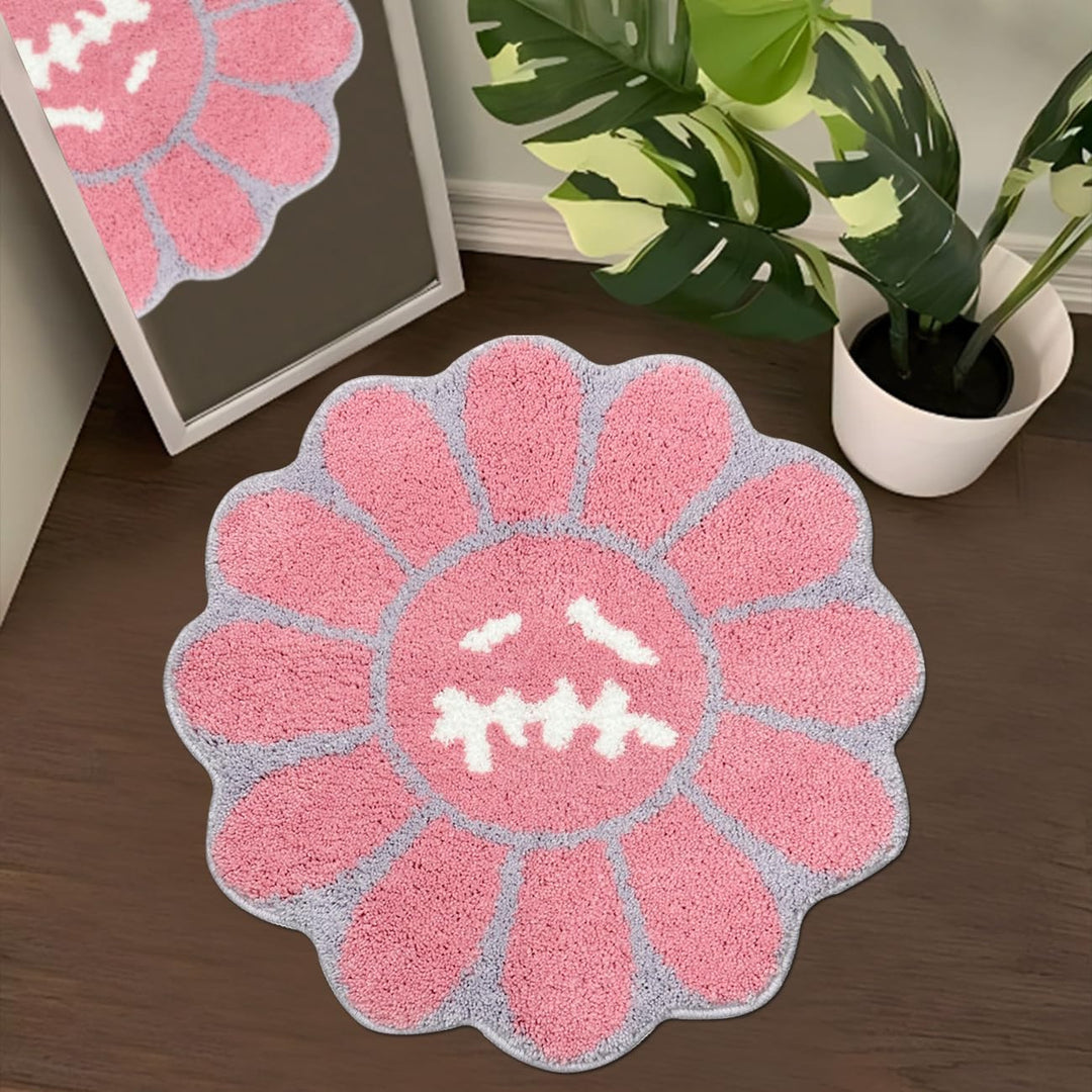 Floral Pattern Bath Mat