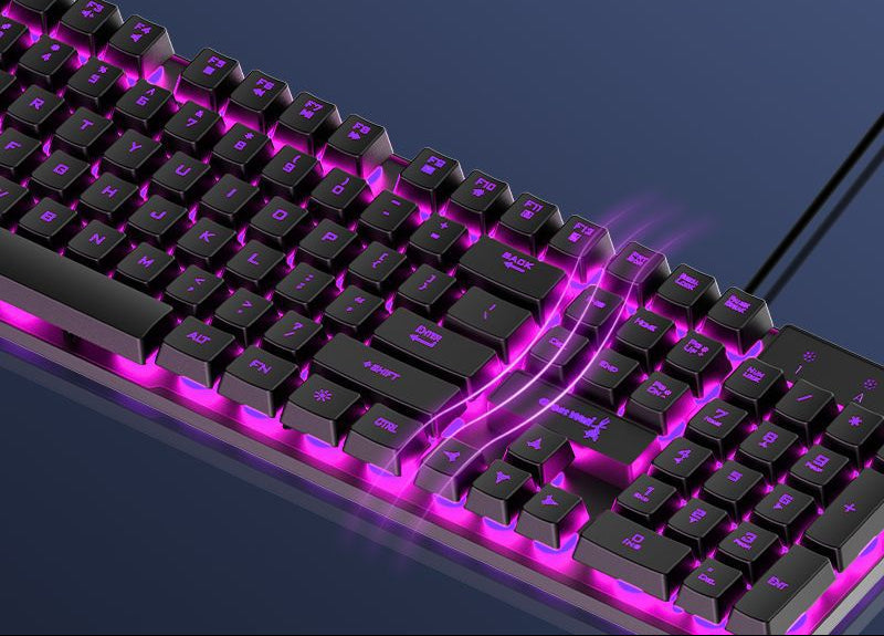 Gaming Keyboard with Customizable RGB Lighting Stornfield