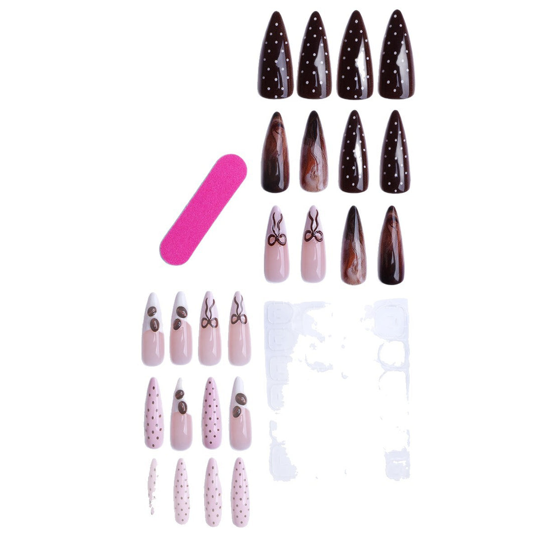 Elegant Artistic Press-On Nail Tips Collection Stornfield