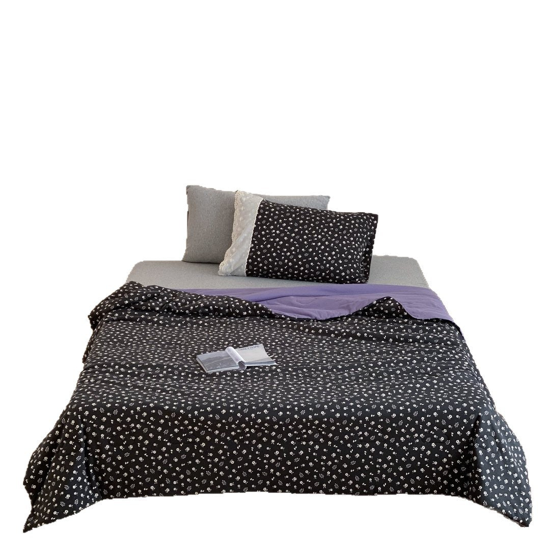 Playful Canine-Print Brushed Microfiber Duvet Cover Set with Smooth Grey Reverse and Envelope Pillowcase