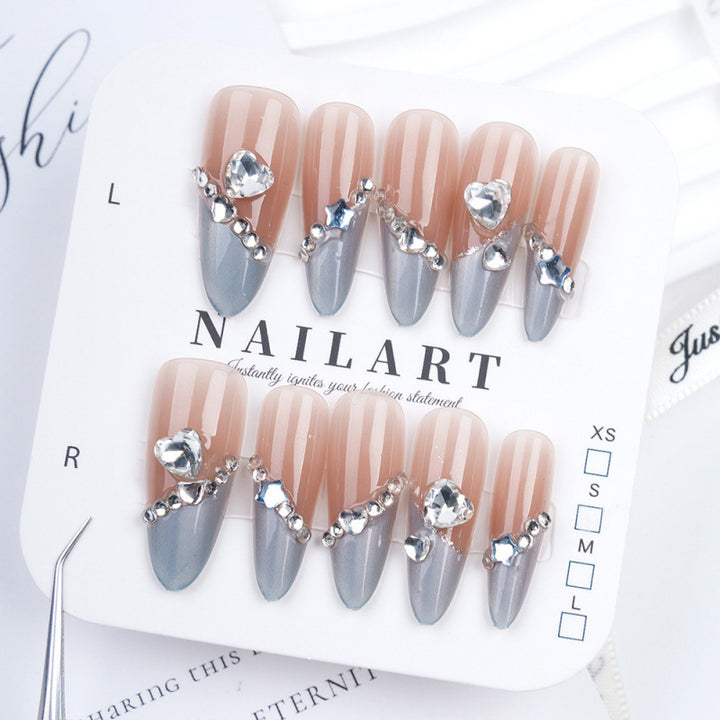 Artificial nails with decorative rhinestones Stornfield