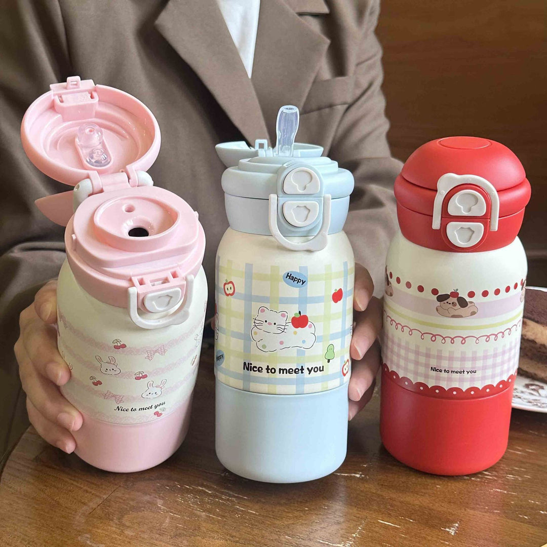 Women's insulated drinking bottle with practical flip lid and cheerful design Stornfield