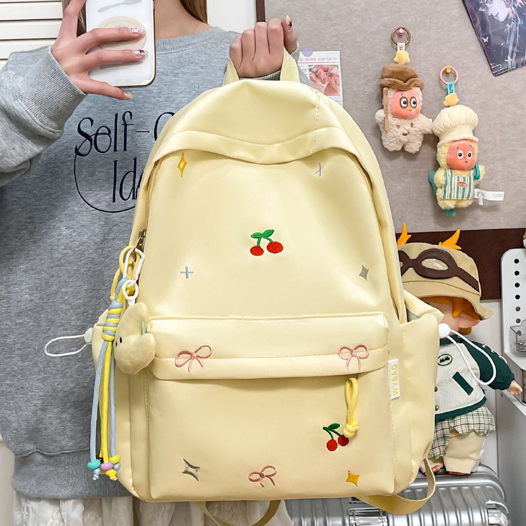 Playful backpack with embroidery Stornfield