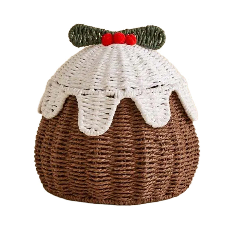 Playful storage basket in cake shape Stornfield