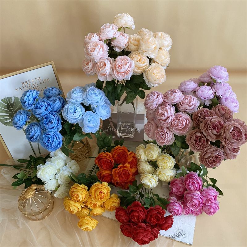 legant Faux Rose Bouquet for Home Decoration