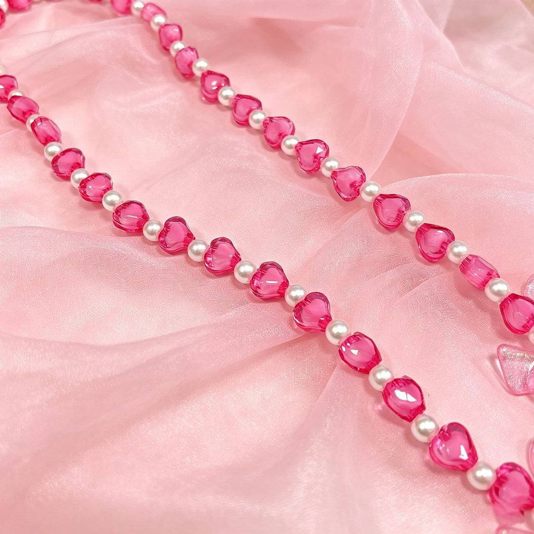 Heart-shaped Beaded Eyewear Chain Stornfield