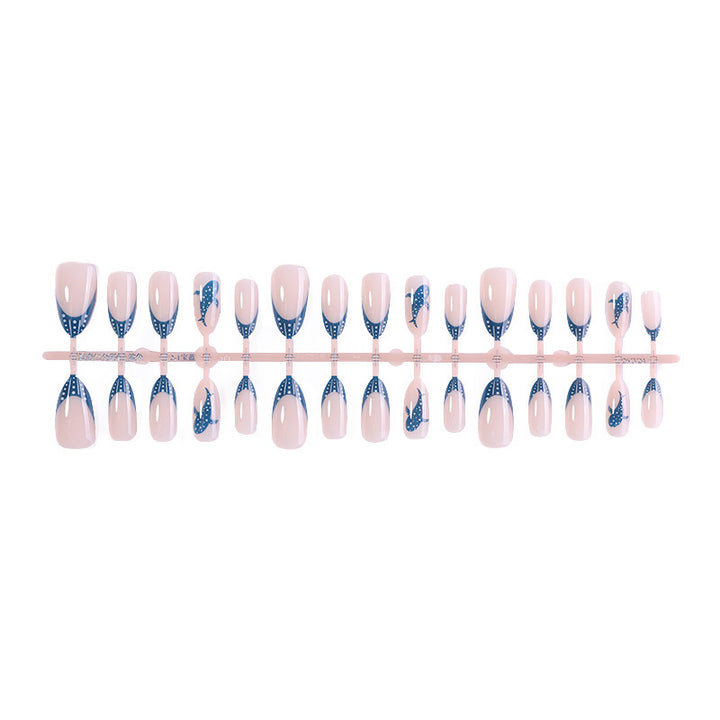 Creative Acrylic Nail Set with Stylish Design Accents Stornfield