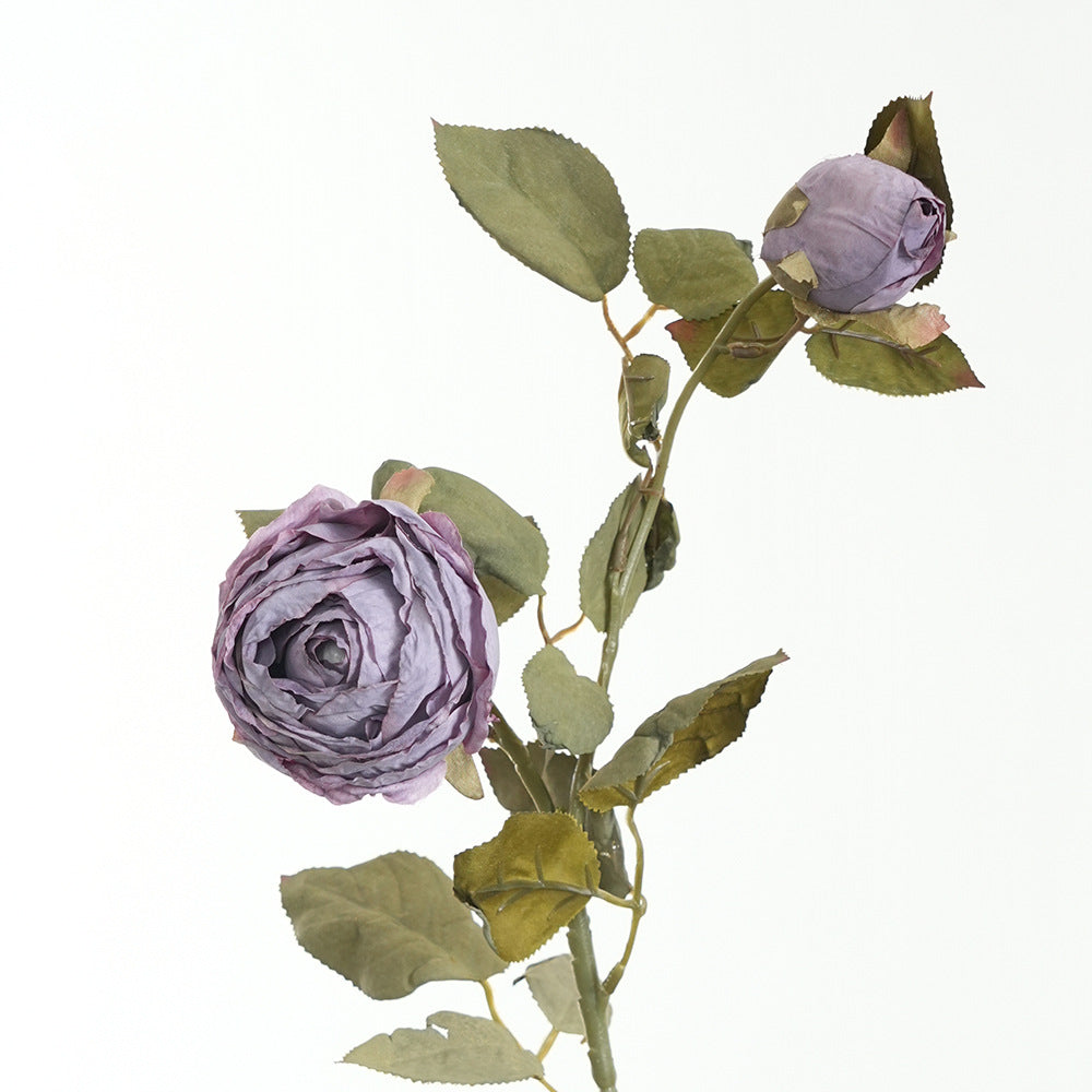 Lifelike Pink Rose Stem