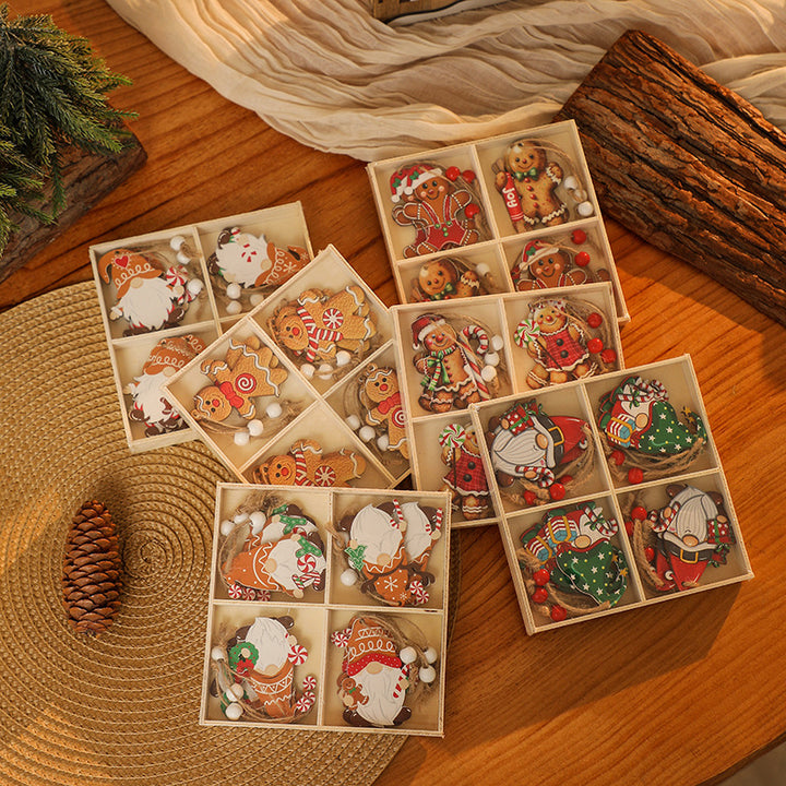 Decorative Christmas ornaments in gnome design Stornfield