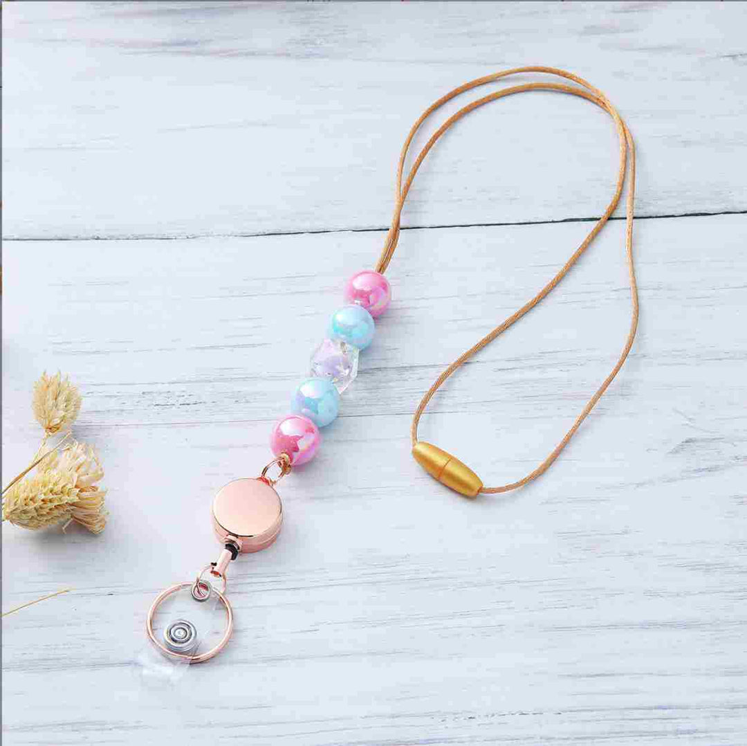 Decorative Beaded ID Badge Lanyard Stornfield