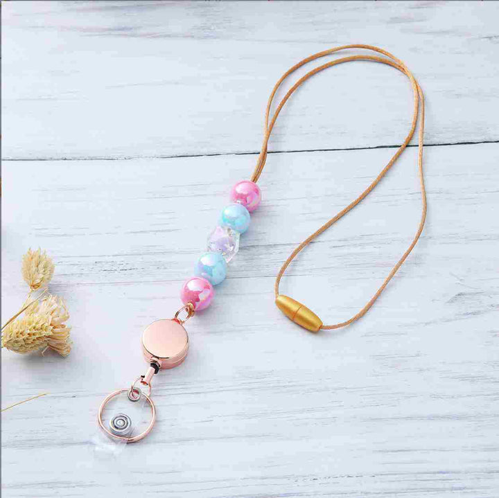 Decorative Beaded ID Badge Lanyard Stornfield