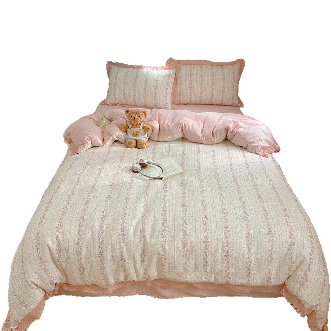 Vintage Floral Patterned Duvet Cover Set