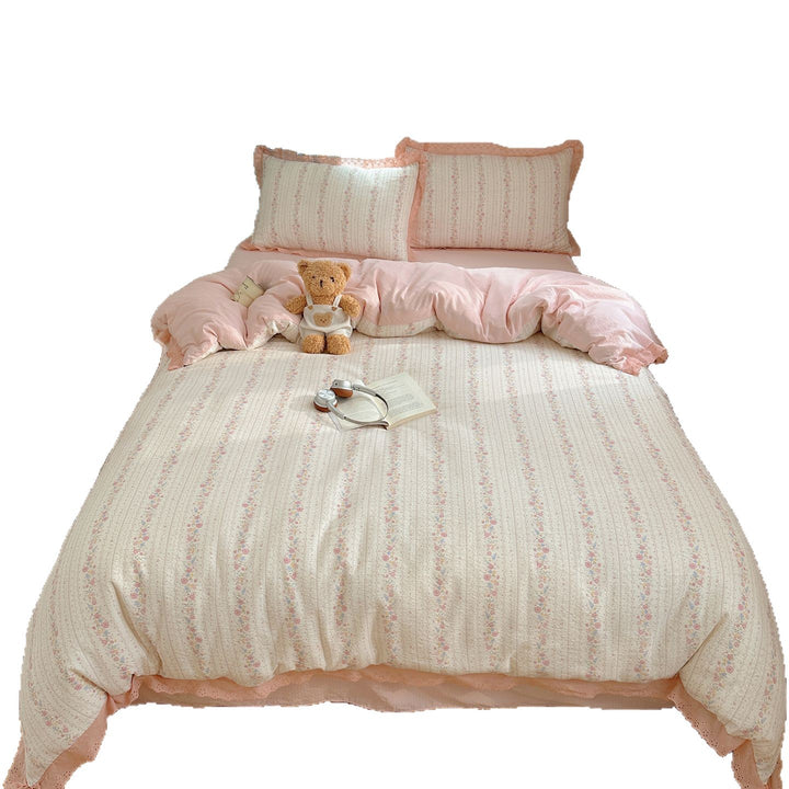 Vintage Floral Patterned Duvet Cover Set