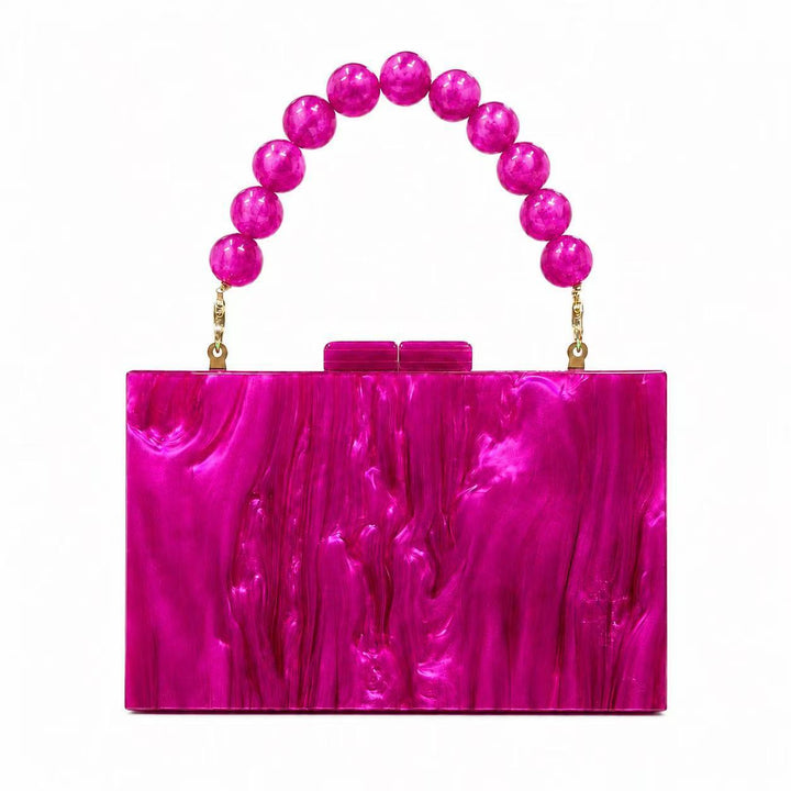 Elegant Acrylic Structured Handbag